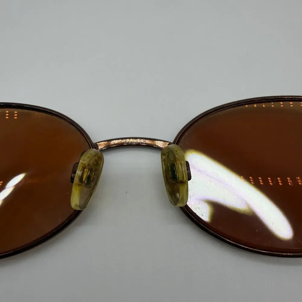 Capezio Shiny Copper Metal Oval Eyeglasses FRAME ONLY - Model 15 51-18-140